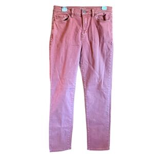 A.N.A. a new approach Women's High Rise Straight Leg Jeans Rose Pink Size 8